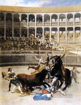  Bull Art - Picador Caught by the Bull Romantic modern Francisco Goya